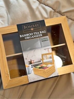 Bombay Bamboo Tea Bag Organizer - NWT